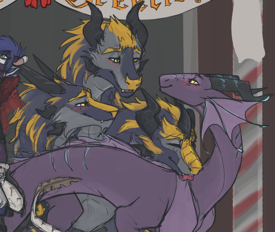 its the year of the dragon, so ill have to draw Skipper and Scylla more this year