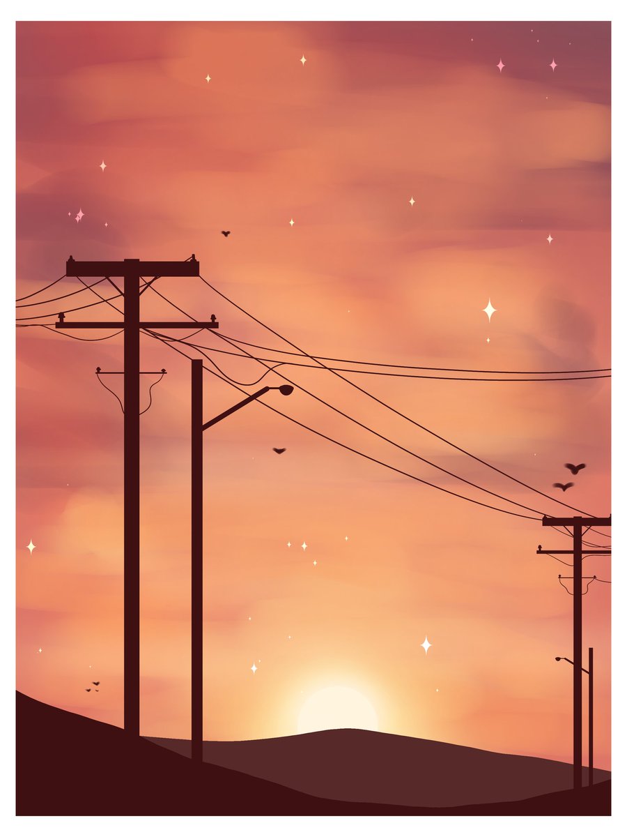 My first artwork this 2024. 
"Dusk" an Art Daily entry with the theme 'Sky'. A little look back to life's simplicity and a reminder you survived the day.
 <a href="/filartistDAO/">Filipino Artist DAO</a>  <a href="/CreativesDao/">CreativesDAO</a>
#NearArtDaily #Near #Creatives #FilArtistDao 
near.social/mob.near/widge…