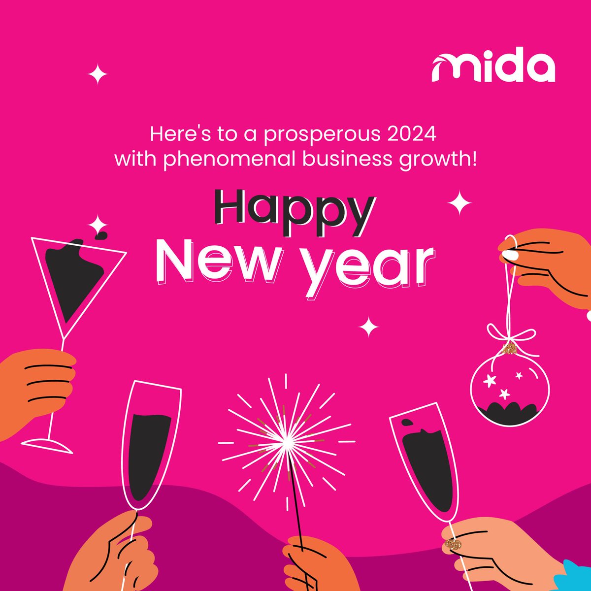 hellomida's tweet photo. We're incredibly excited to ring in the new year and usher in amazing growth for our business and yours in 2024! https://t.co/5z7QgQTV3F