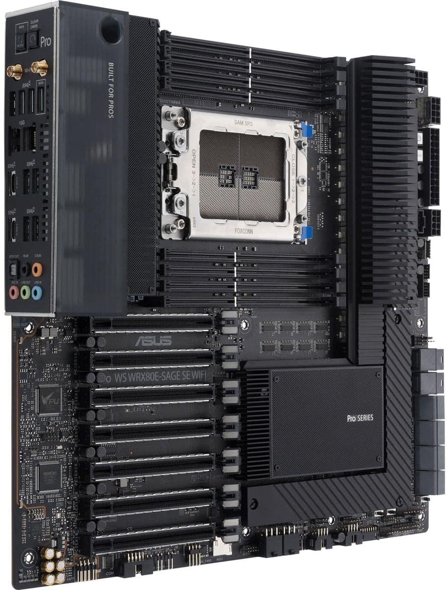 elkasass_sayed's tweet image. ASUS Pro WS WRX80E-SAGE SE Wi-Fi AMD Ryzen Threadripper PRO Extended-ATX Workstation Motherboard
#ASUSProWS
#WRX80ESAGESE
#ThreadripperPRO
#WorkstationMotherboard
#ExtendedATX
#WRX80
#ProfessionalGrade
#HighPerformance
#Motherboard
amzn.to/4aDipex