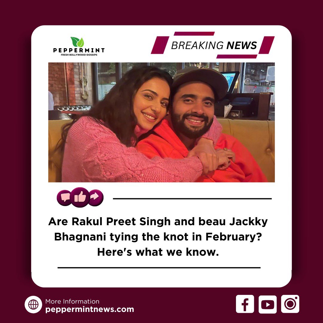 'Love in Bloom: Are Rakul Preet Singh and Jackky Bhagnani Tying the Knot in February? 💍👫 Stay tuned for the inside scoop! 
#LoveInBloom #RakulPreetSingh #JackkyBhagnani #TyingTheKnot #FebruaryWedding #StayTuned #InsideScoop #WeddingRumors #RakulJackkyWedding #LoveStory…