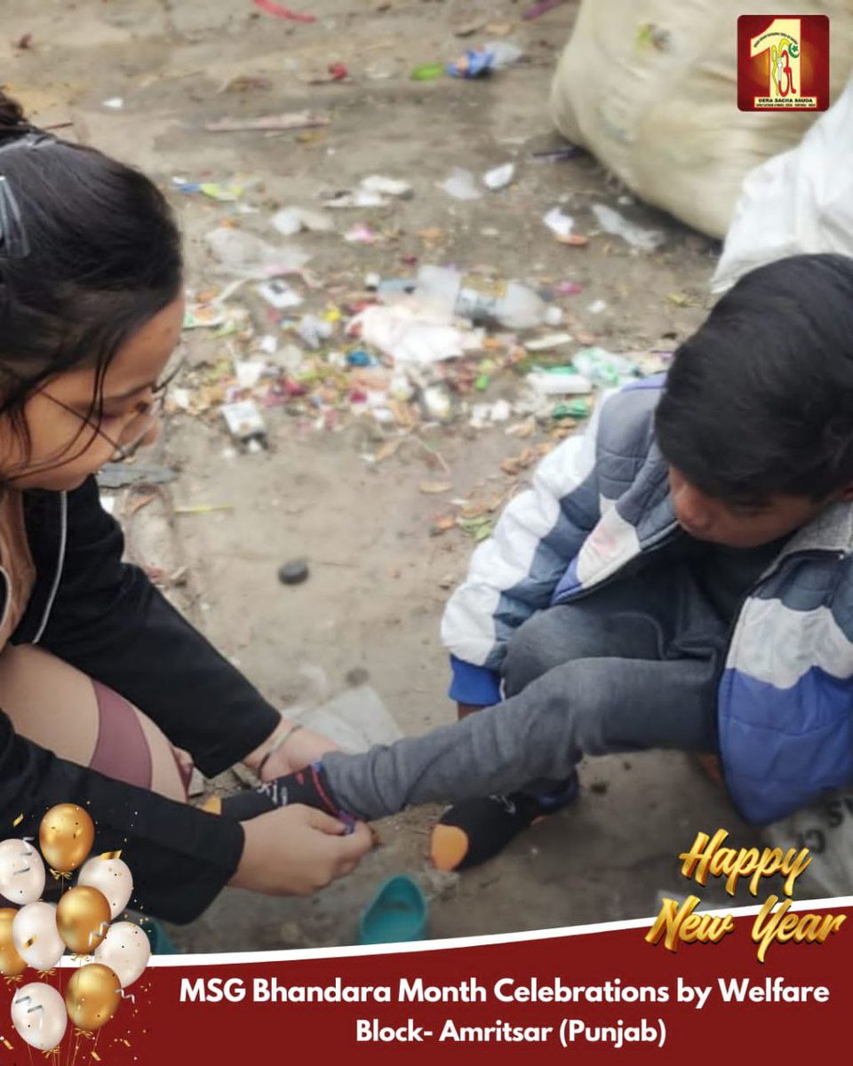 Happiness derived from sharing smiles with others is something unique and incomparable. Following the preachings of Saint Gurmeet Ram Rahim Ji, Dera Sacha Sauda volunteers did #NewYearCelebrations with welfares distributing warm cloths & #WelcomeMSGBhandaraMonth gracefully.