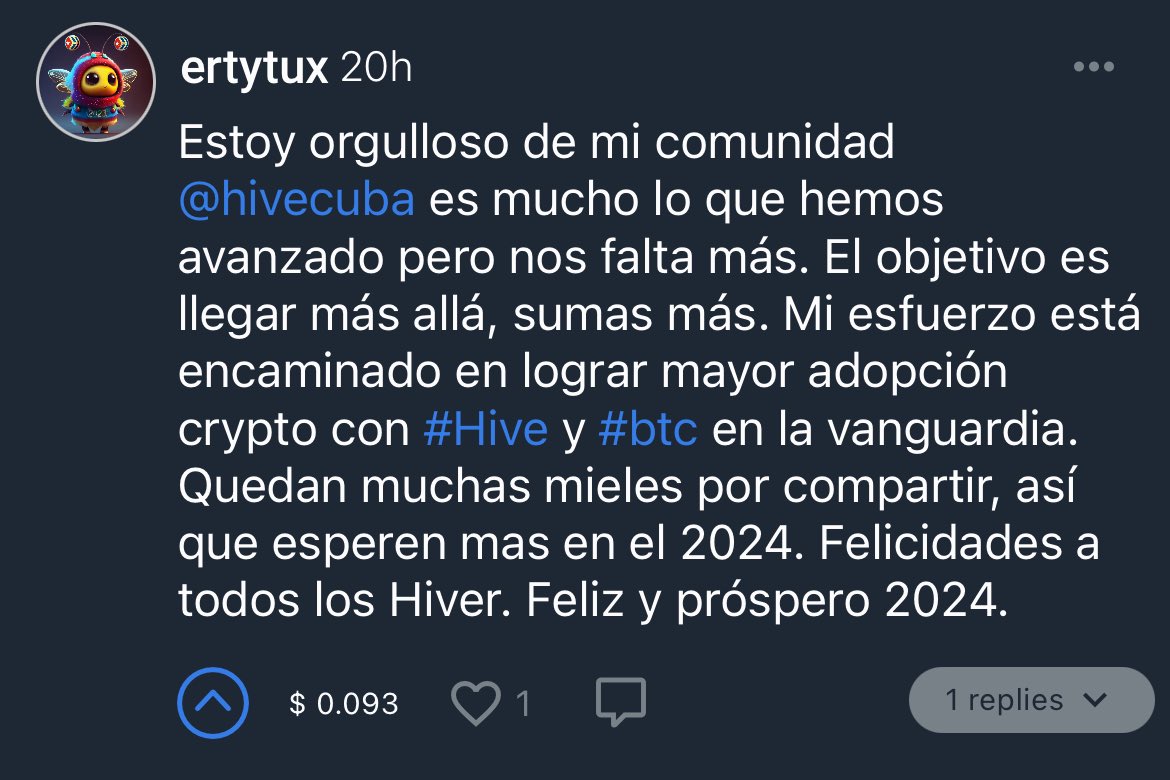 hivecuba's tweet photo. Si tu 2024 empieza así, es que algo estas haciendo bien. 

Muchísimas gracias a todos por el apoyo a la comunidad y esperen mucho de Hive Cuba en este 2024

#HiveCuba es una familia 👨‍👩‍👦👨‍👩‍👦👨‍👩‍👦 https://t.co/Mey0fDcmn5