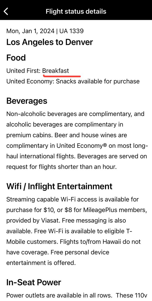 daringdurk's tweet photo. @united Paid $1,100 for a first class ticket. No breakfast even though it says this flight included it. #sad https://t.co/0VIIUD44z9