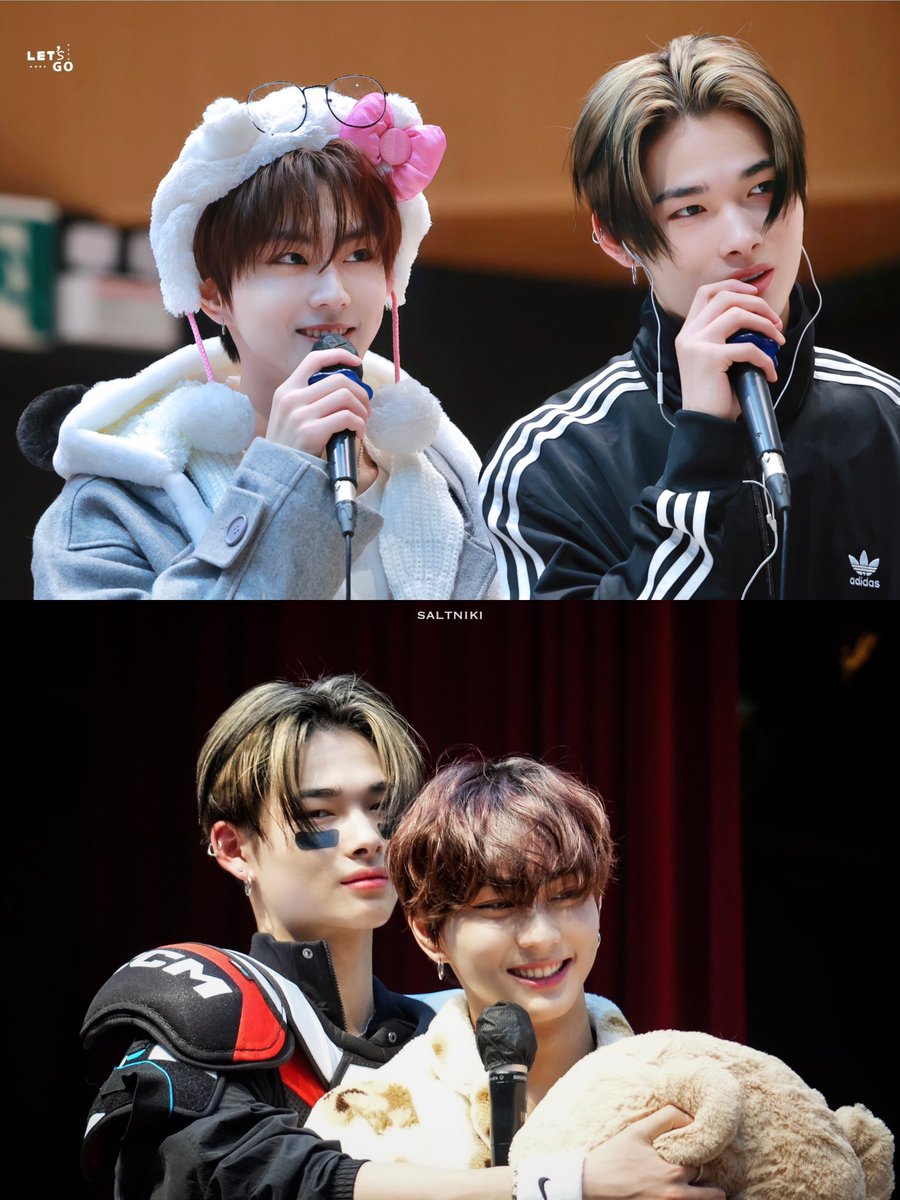 the leader: 🎀🌸💞🍭🧸
the maknae: 🖤💀💣💥🏈

it’s always them, my wonki 😭