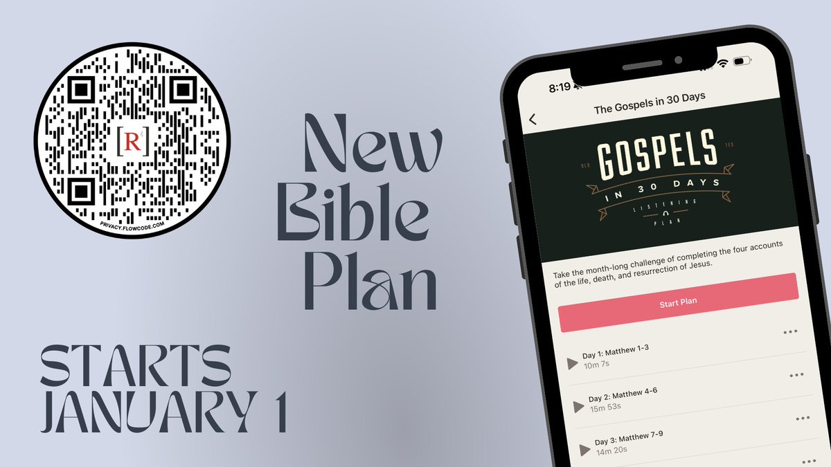RestoreFranklin's tweet photo. 🎉 Happy New Year, friends! Let's kick 2024 off right and reignite our passion for Daily Scripture as a way for us to faithfully open our lives to the renewing power and presence of God.  It starts TODAY.  Day 1 is Matthew chapters 1 - 5. https://t.co/Mohzul5l3L