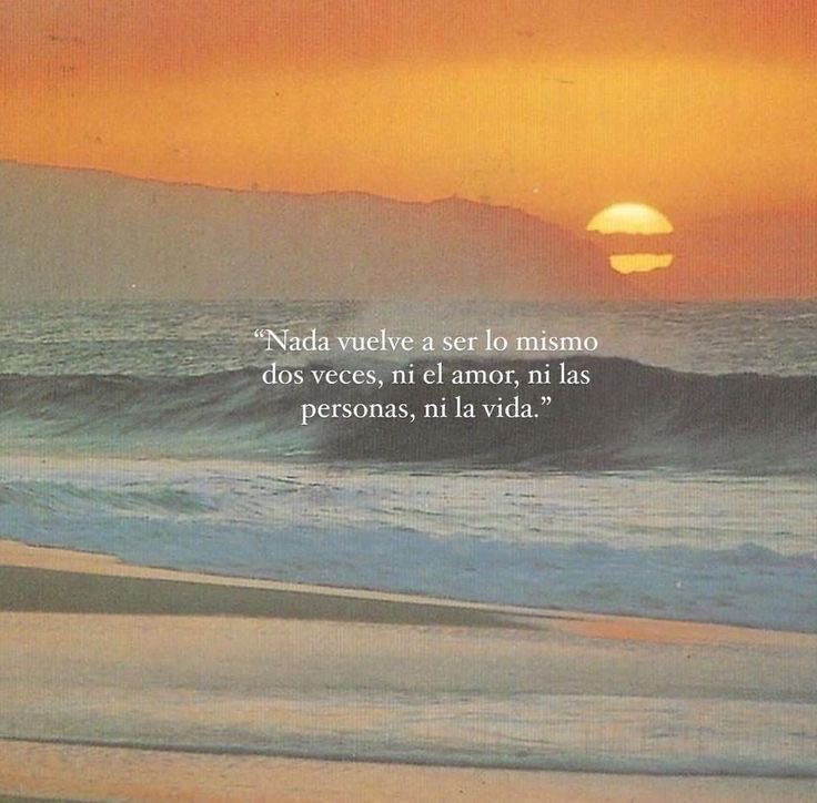 Nada vuelve a ser lo mismo.