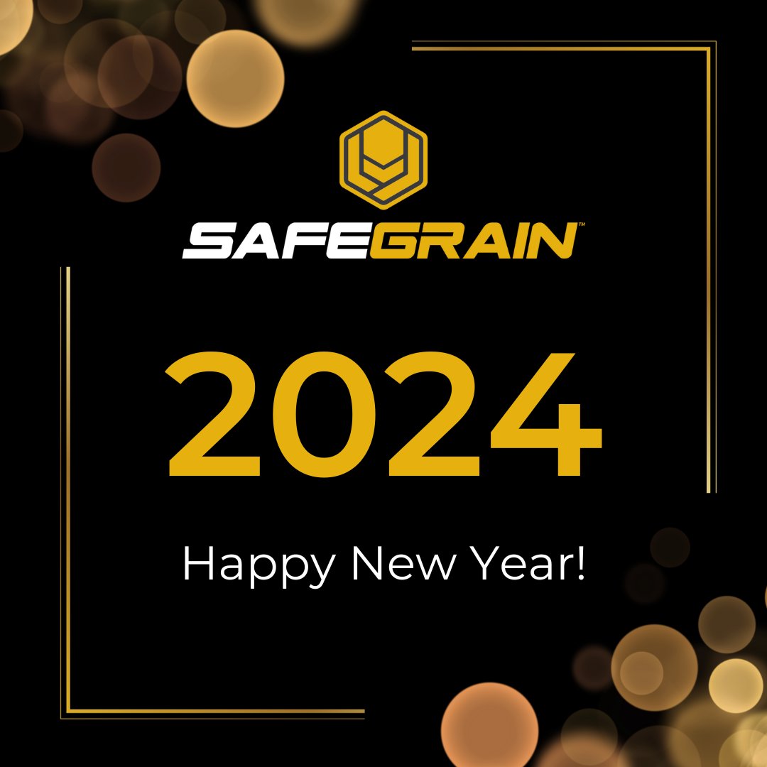 SafeGrain's tweet image. Happy New Year! 

We have some exciting things in store that we can't wait to share with you in 2024. What are you most excited for this year? 

#HappyNewYear #SafeGrain #NewProducts