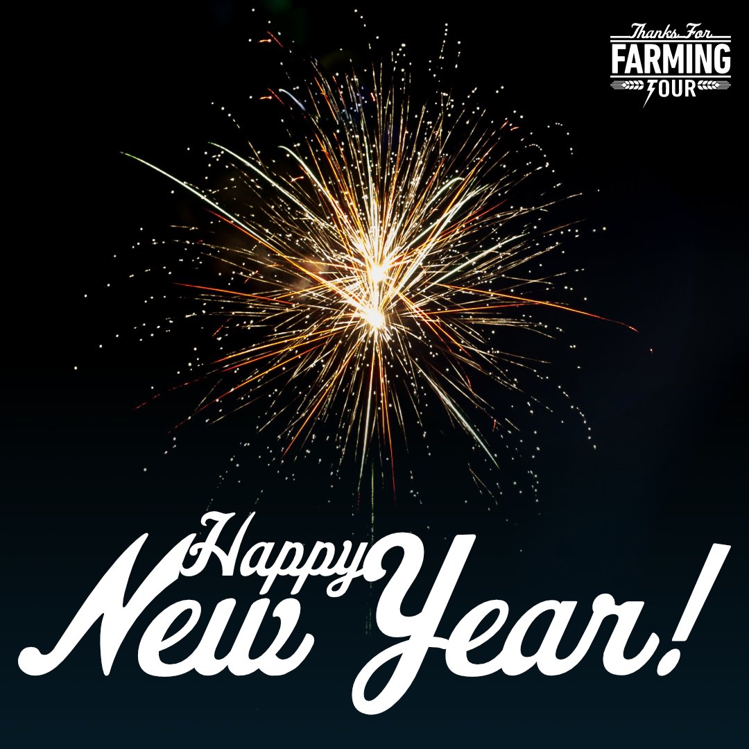 Wishing you the happiest of New Years. Thanks to all the amazing farmers out there. #HappyNewYear #thanksforfarming #tfft #grateful