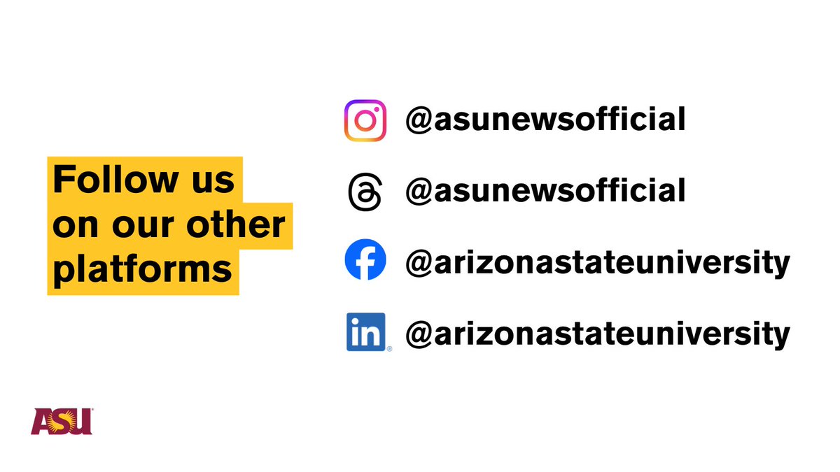 ASU News tweet media