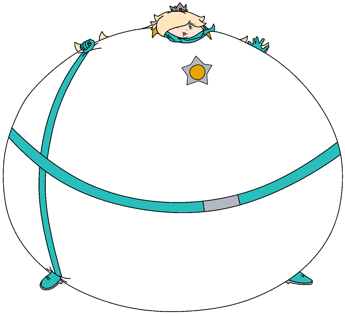 travis_inflator's tweet photo. Rosalina looked all worried #Rosalina #chubby #fat #bodyinflation #bellyexpansion #fatinflation https://t.co/PsypcKscim