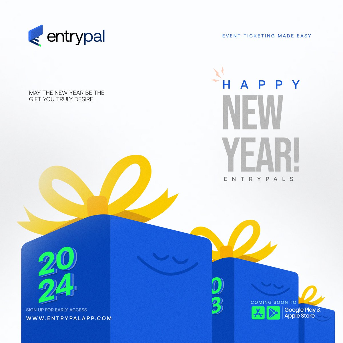 entrypalapps's tweet image. Happy New Year #Entrypals, 

Cheers to a new year filled with endless journeys and unforgettable adventures! ✨🎉 

#HappyNewYear #TicketingMadeEasy&quot;