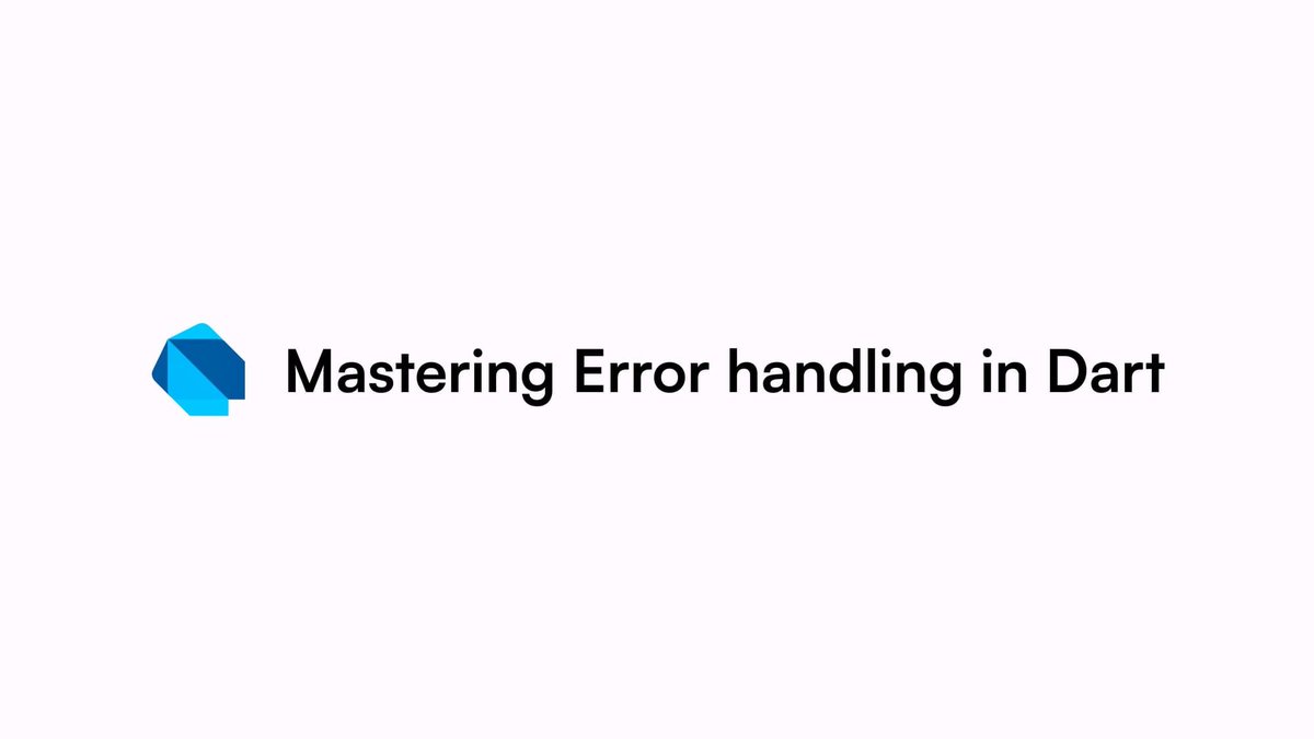michael_lazebny's tweet image. I have updated article about error handling to provide more information for free and paid tiers.

This article is about best practices, try/catch, exceptions, Sentry / Crashlytics, logging and why #Either is bad.

lazebny.io/mastering-erro…

#error #exception #dart #flutter