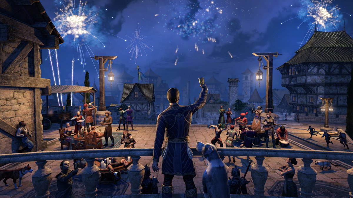 Happy New Year to the #ESO Community! 🎆 Here's to an exciting year in Tamriel. 🥂