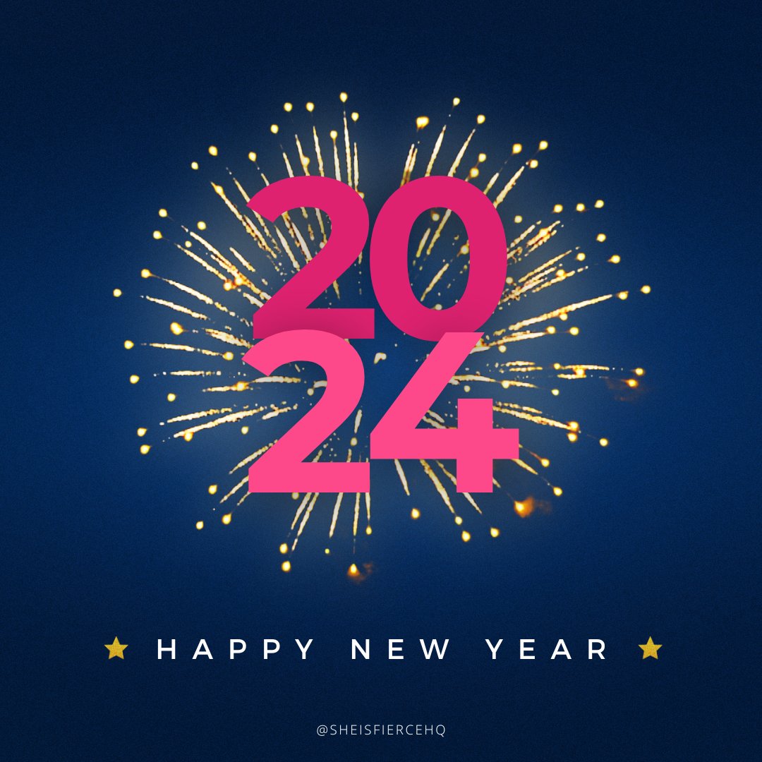 SheIsFierceHQ's tweet photo. Happy New Year, Fierce Ladies!🎉✨
As we enter into this new year, let's celebrate growth, courage, and living out our wildest dreams!
Here's to a year filled with boundless health, happiness, and prosperity. 🥂
#SheIsFierce #HappyNewYear #EmpoweredWomen #DreamBig https://t.co/roKxQBxeNH