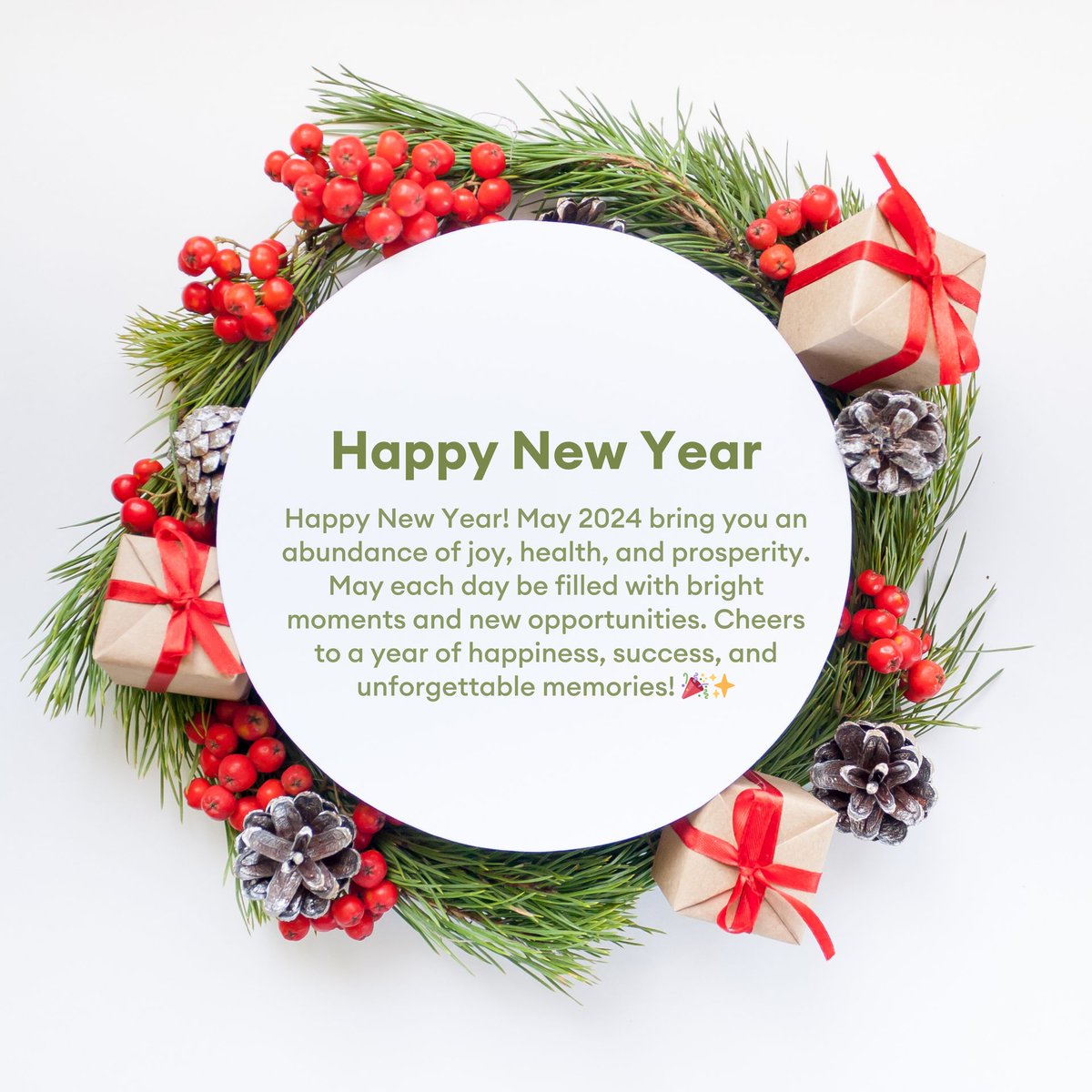 DrCHectorDO's tweet photo. Happy New Year!

May this year bring you joy, health, and prosperity. Let's embrace the new beginnings with hope and excitement.

Wishing you a wonderful 2024 filled with happiness and success! 🎉🌟✨ https://t.co/fHUKgeN1fZ