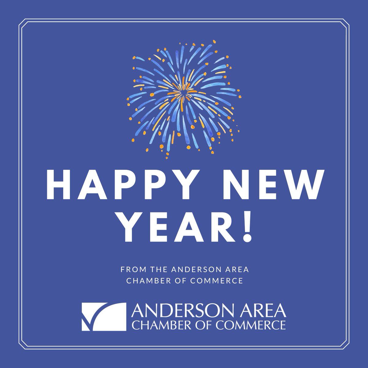 🎉🌟 Happy New Year from the Anderson Area Chamber of Commerce! 🎊✨ 

May this year bring growth, opportunities, and continued success to our esteemed businesses and community. Here's to a wonderful year ahead! 🥳🎇