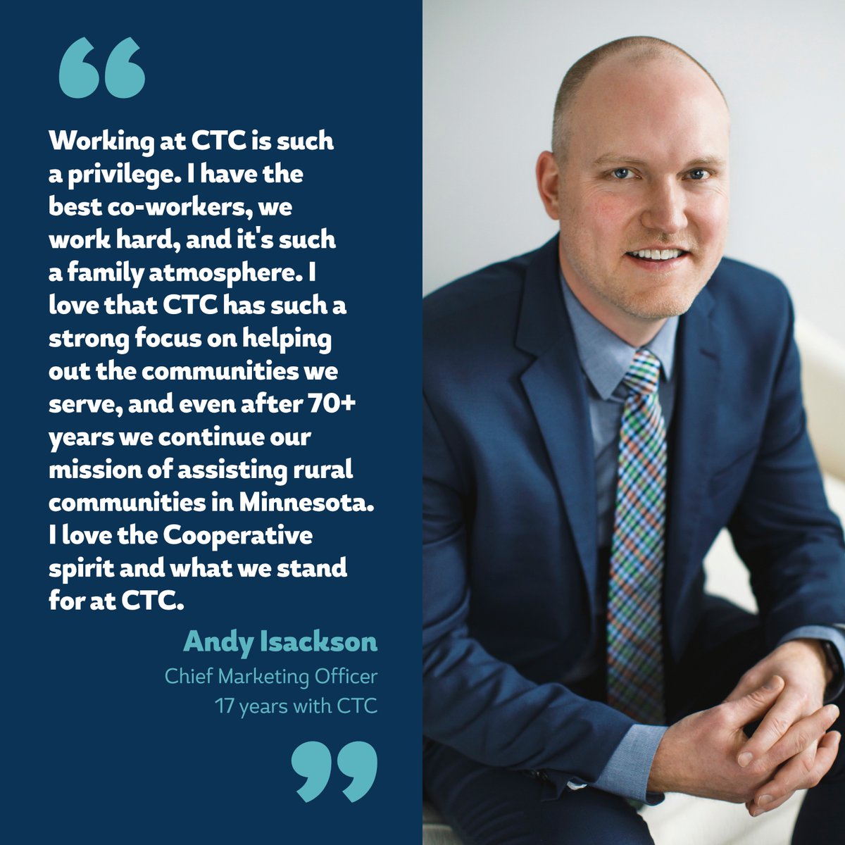 Congratulations to Andy, who celebrates 17 years with CTC.