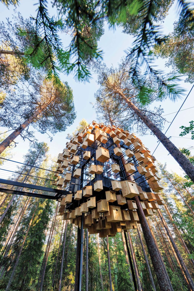 BIG - Bjarke Ingels Group (<a href="/BIG_Architects/">BIG</a>) has demonstrated its concept for a hotel room surrounded by hundreds of birdhouses.

📍Lapland, Sweden