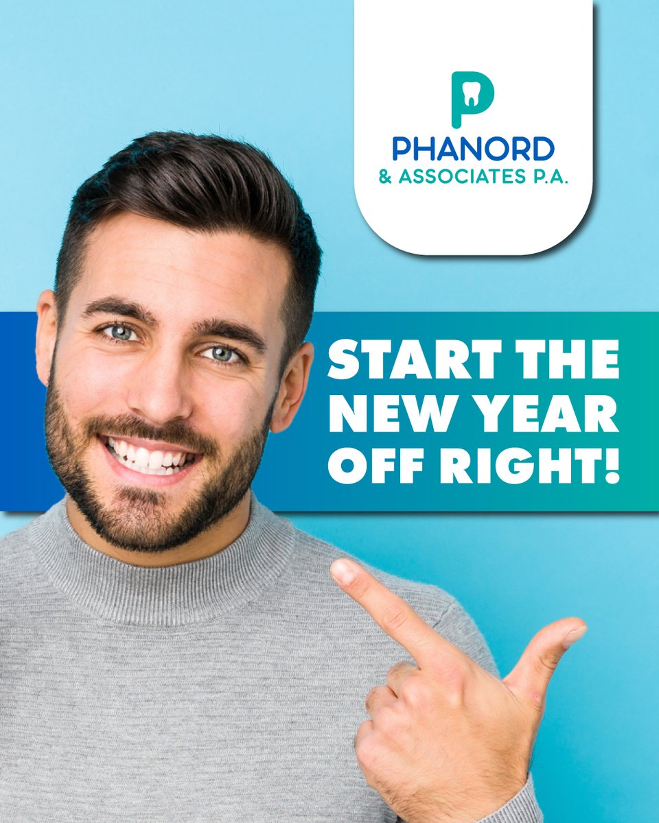 Kick off the new year with a healthy and bright smile! Schedule your dental check-up today at Phanord & Associates P.A.!

 #MondayMotivation #DentalHealth
#SmileWithPhanord