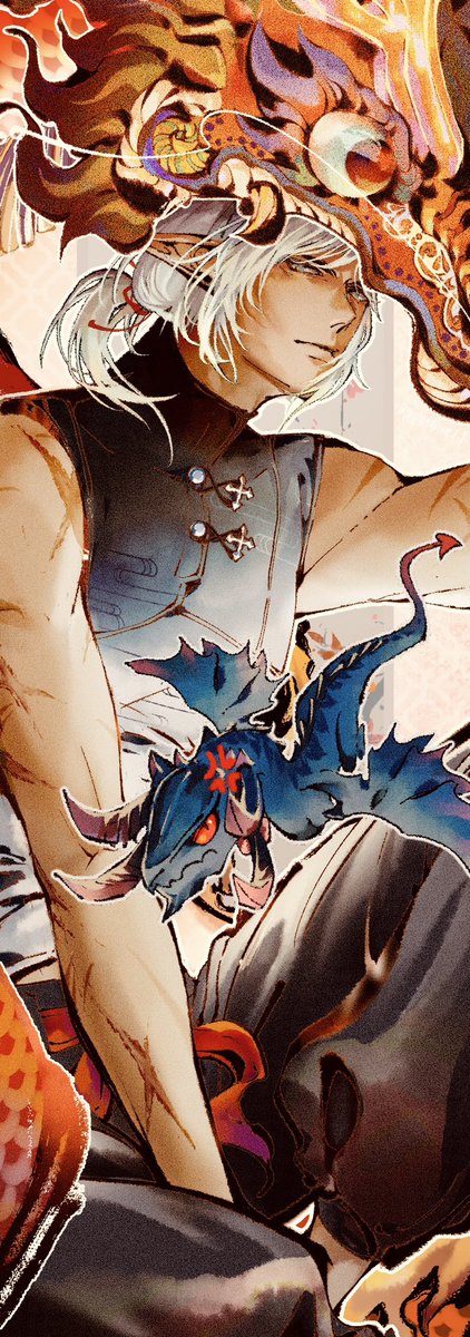 #FFXIV #Estinien #Varshahn 红红火火齐活🎆🎇
