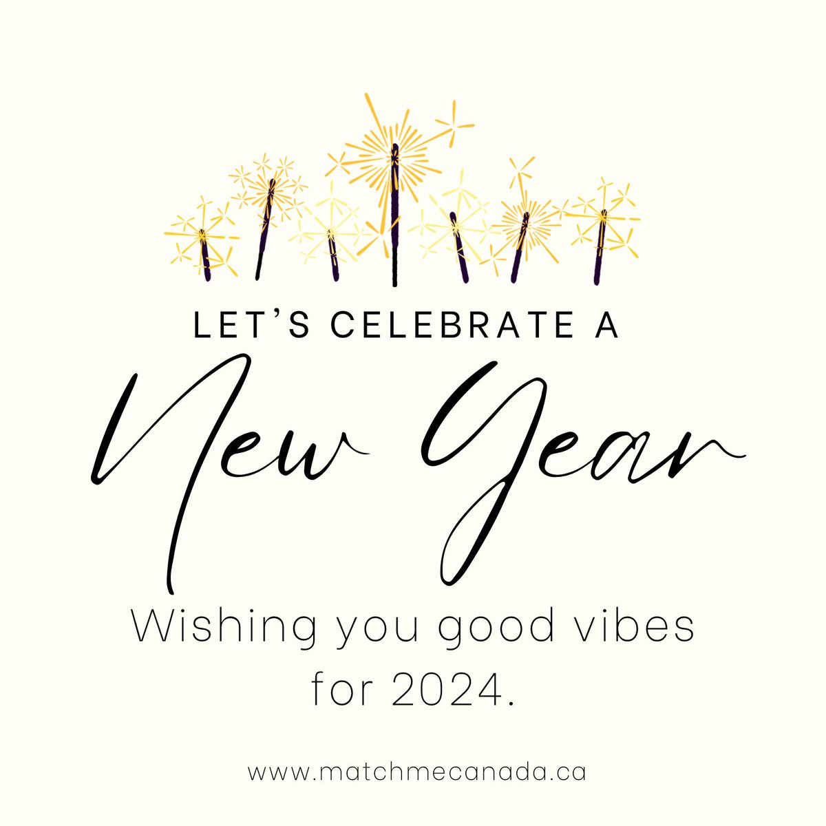 What a crazy 2023! I hope for all of you, the new year brings more opportunities for positive and meaningful connections. Life’s too short. Sending you love from the Match Me Canada team.