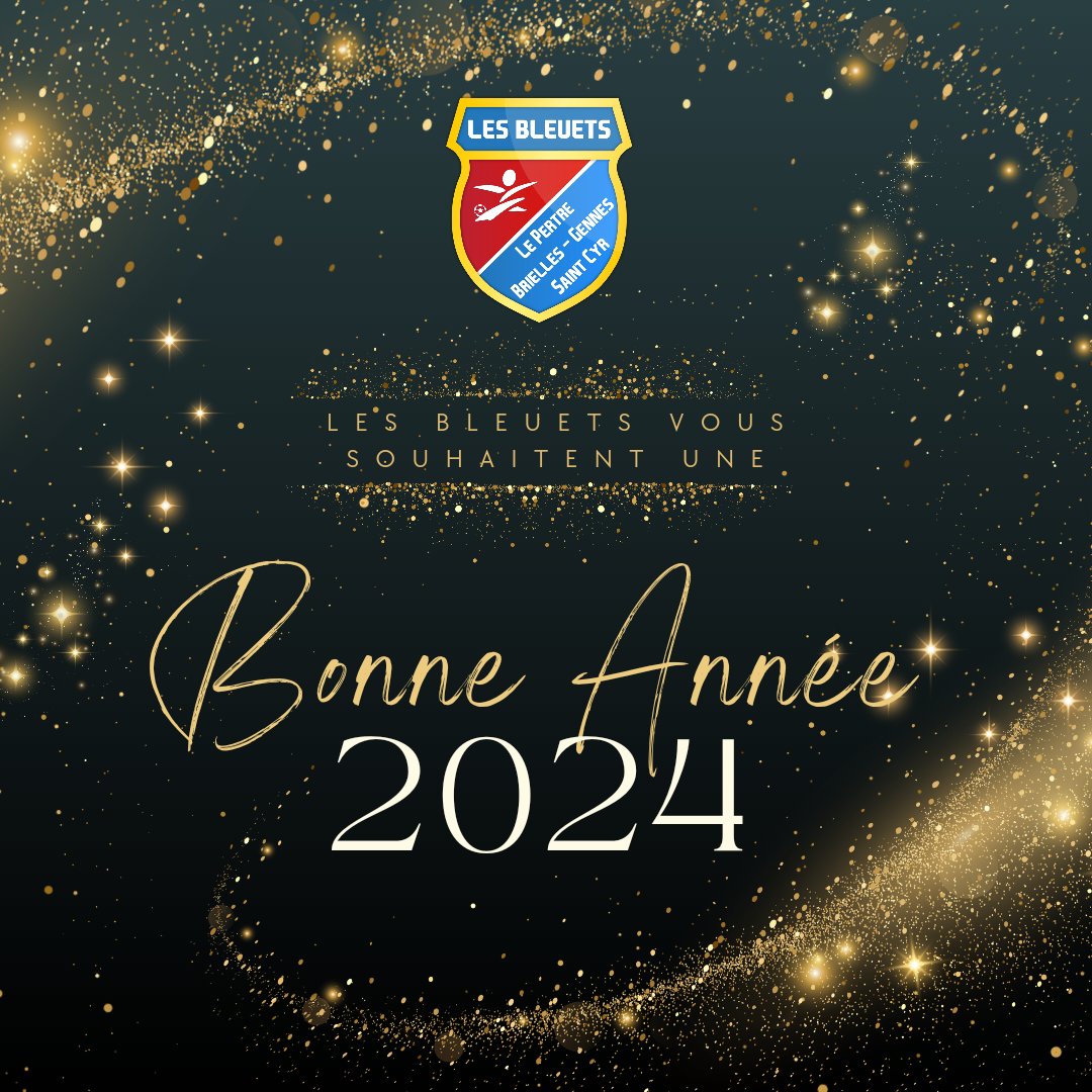 bleuetsfoot's tweet photo. Le club des Bleuets Football et tous ses membres vous souhaite une très belle année 2️⃣0️⃣2️⃣4️⃣ et vous adresse ses meilleures vœux de bonheur et de réussite.

#tousbleuets🔵🔴 https://t.co/Jm6pKqw46u