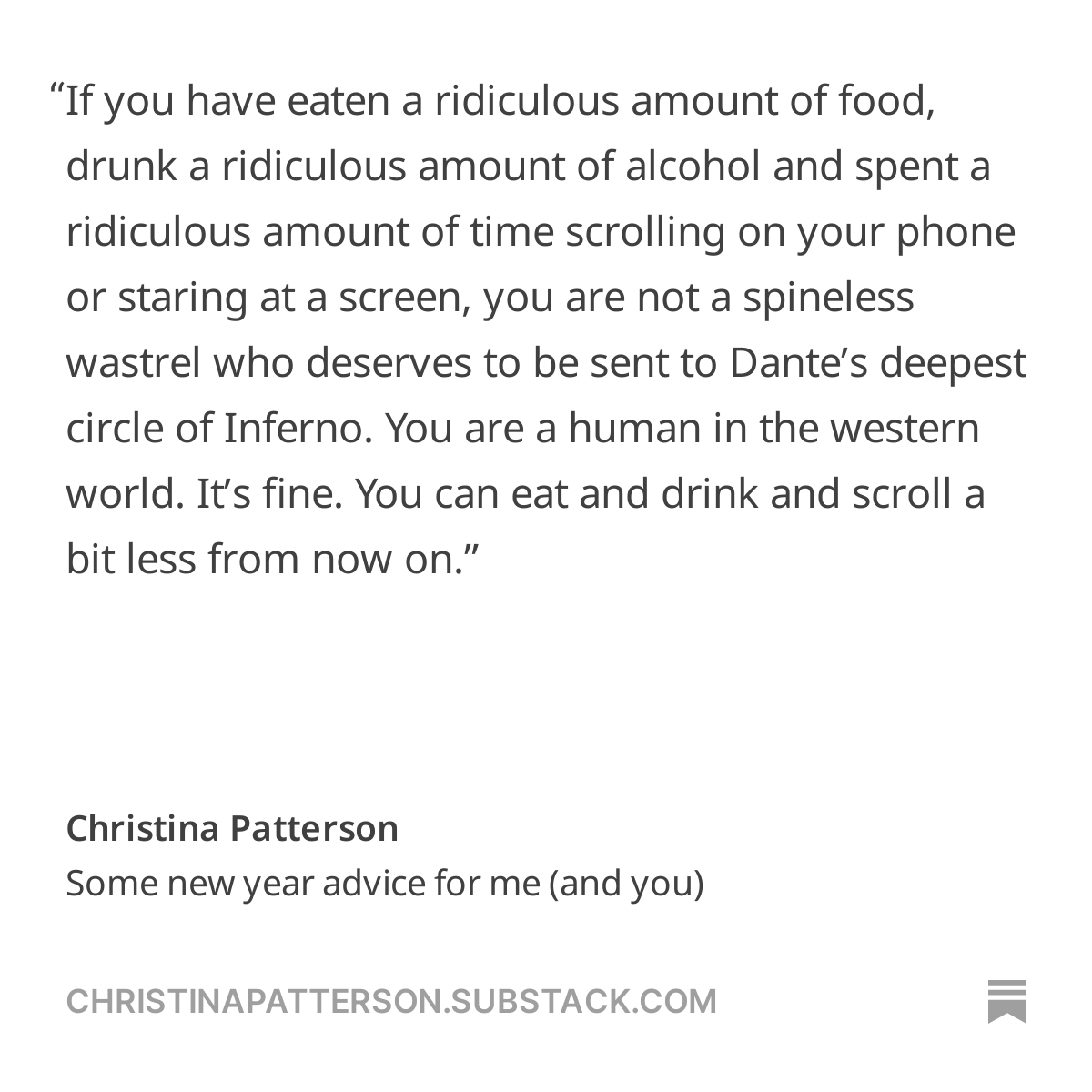 queenchristina_'s tweet photo. “I signed up for the Zoe app, wore the contraption, did the tests and subscribed to it for about six months, but apparently you actually have to change what you eat for it to make a difference." 

My first @Substack of the year offers some bracing advice:https://t.co/AOX2WA5H0k https://t.co/CQe1SmiDMd