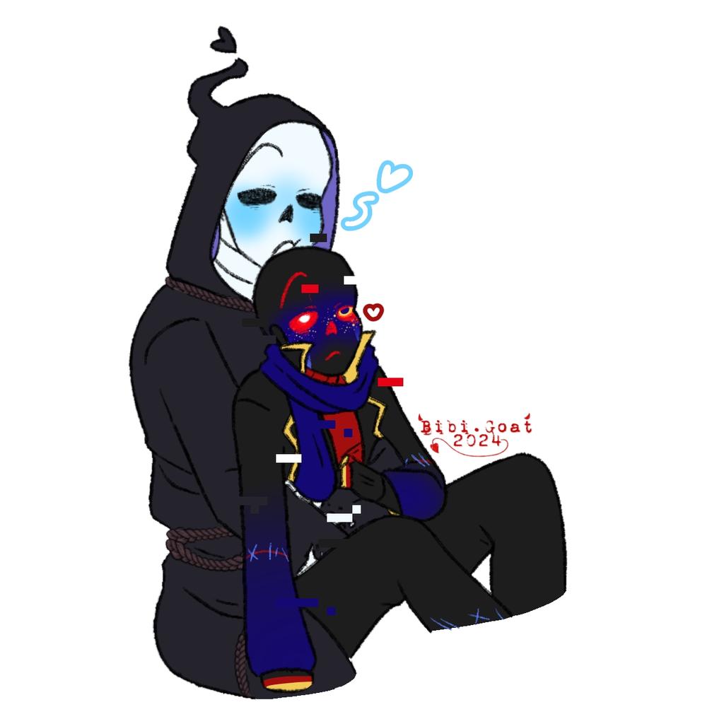 BibiGoat96's tweet photo. The death have the best cuddle ever
~💙❤~
#digitalart #commissions #undertale #underverse #Errorsans #Reapersans #Destructivedeathship #Errorreaper #Reapererror #undertail https://t.co/WCanD4CL2p