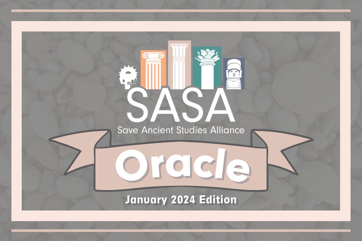 AncientSave's tweet image. 🗞 Subscribe to The #SASAOracle! Find the full lineup of Winter 2024 #MasterClasses (RSVP required), January #Archaeogaming Live schedule, and more! 

➡️mailchi.mp/d952cd1695ee/s…

#SASA #Streaming #DigitalHumanities #OpenAccess #News #Newsletter #ClassicsTwitter #GameStudies
