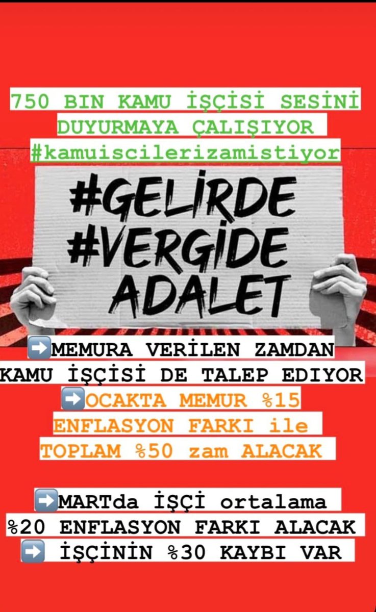 mamiAkdenizz's tweet photo. #kamuiscilerizamistiyor https://t.co/nmlMBuHI2J