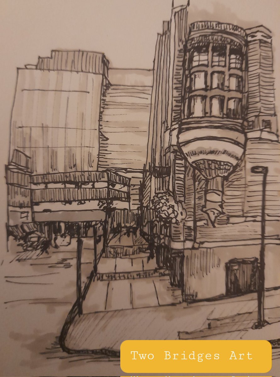 First sketch of the new year . . . #art #artwork #illustration #citysketch #cityscape #travel #travelsketch #instasketch #urbansketchliner #birmingham