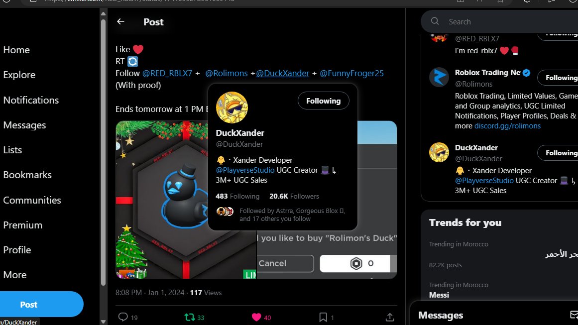 EliasIsntCool's tweet photo. @RED_RBLX7 @Rolimons @DuckXander @FunnyFroger25 done https://t.co/XXc4xL4sjd