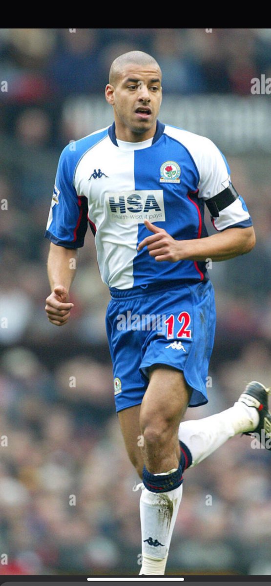 MatchwornStrip's tweet image. Not enough Kappa in the EPL these days for my liking! Match worn Steven Reid Blackburn Rovers home shirt from season 03/04