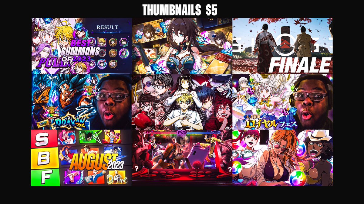 DerpyGC's tweet image. Commissions List (OPEN) Thumbnail 
- $5 USD Thumbnail
- $15USD Banner 
- $8USD layout