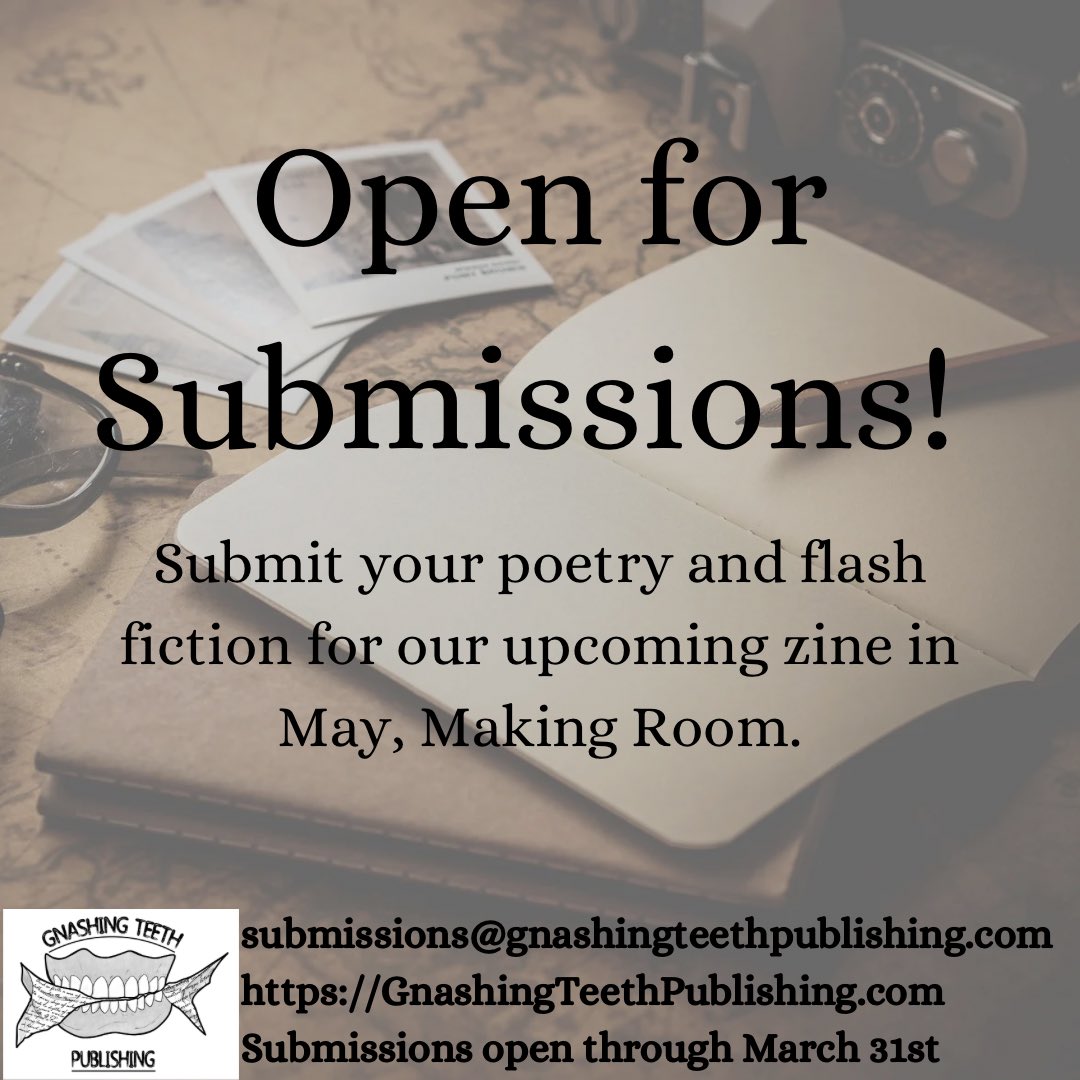 We are open for submissions for our upcoming zine, Making Room! The theme is acceptance, open to interpretation. Send us what you've got. There is no fee to submit! #OpenForSubmissions #OpenSubmission #SubmissionCalls #OpenCall #Poetry #PoetryCommunity #MakingRoomZine #Zine