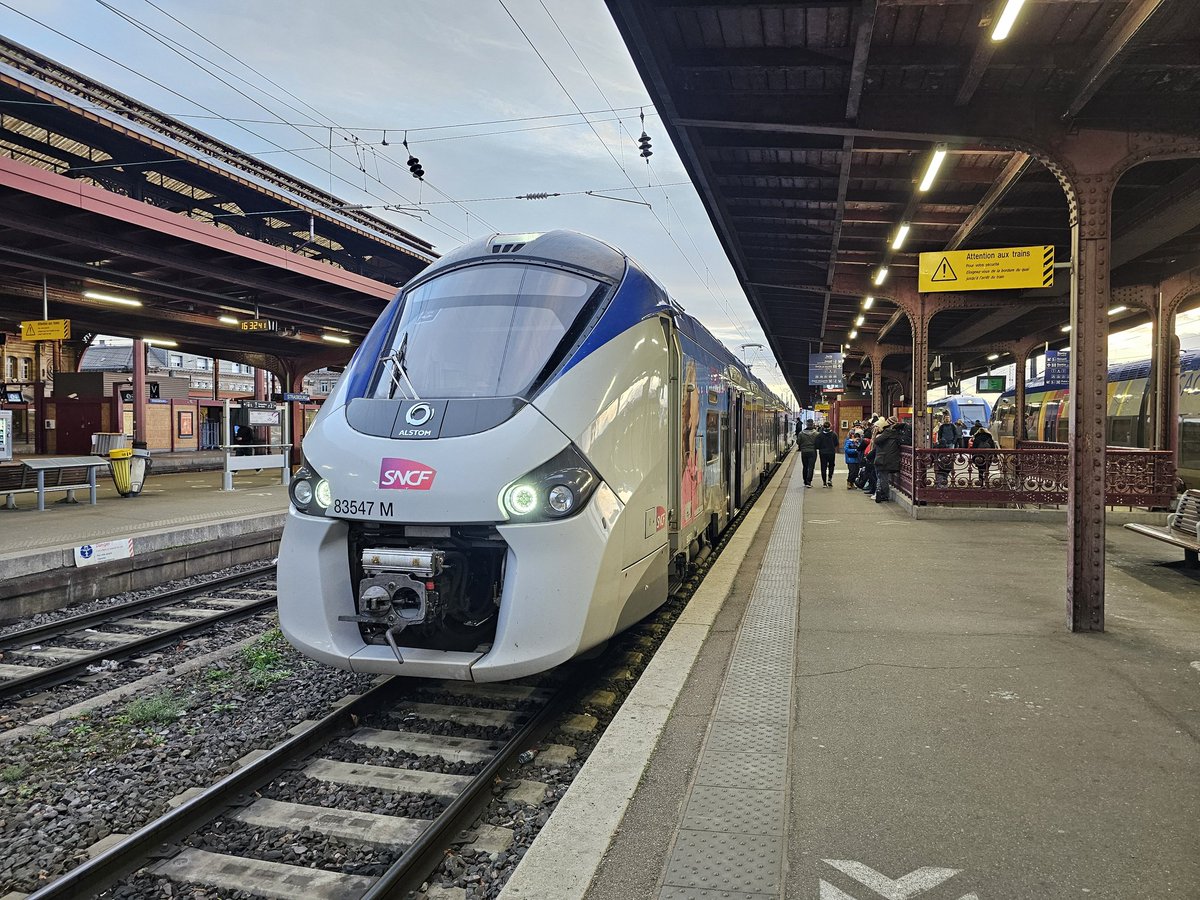 Début d'année sur les rails avec un aller retour Saverne et un train pour Sarreguemines 😄🚂