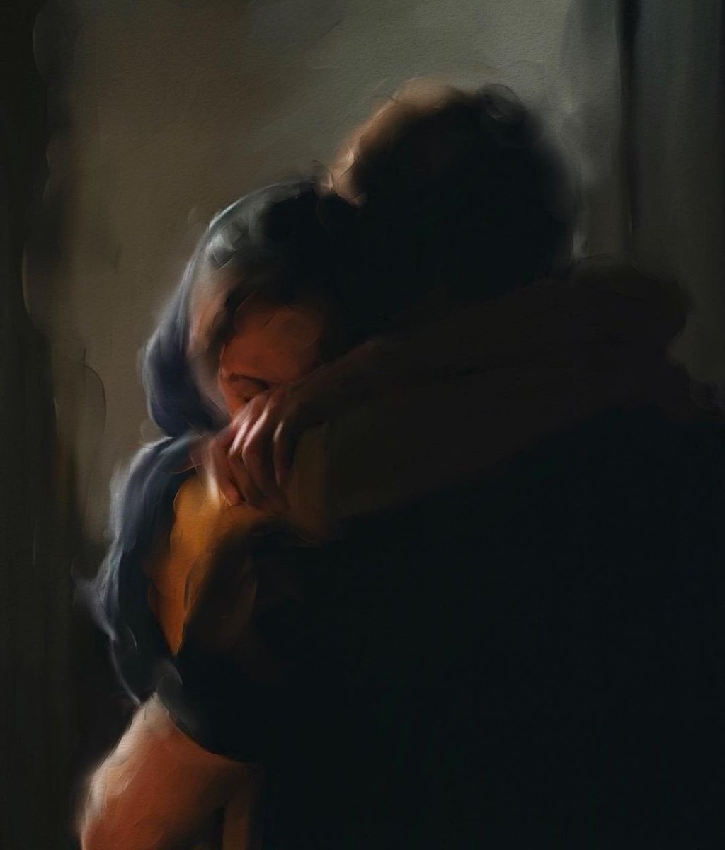 أريد إحتضانك لوقت طويل ، حتى أشعر أني أصبحت بخير .