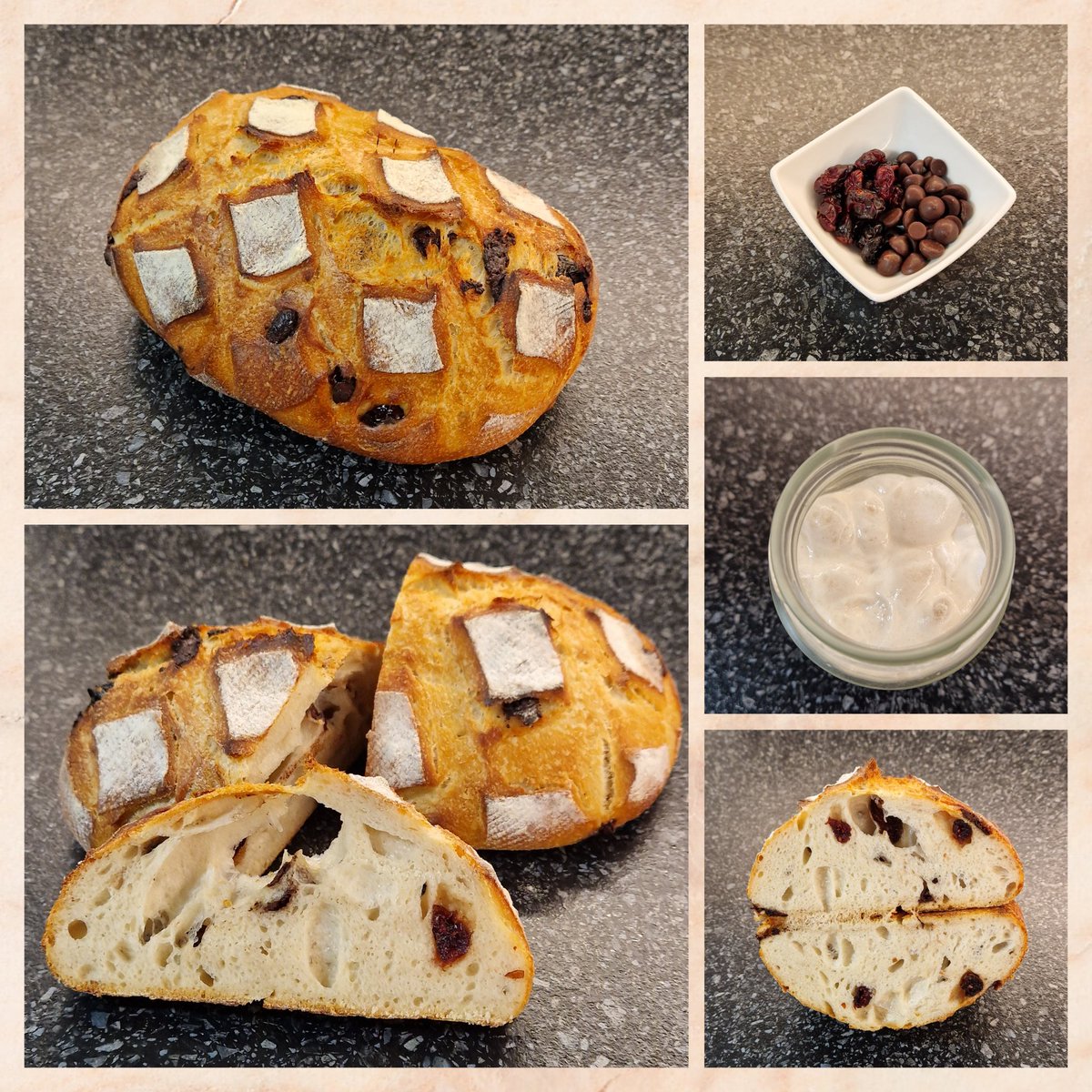 ShanDS14's tweet photo. ^_* #Dezgard16 ~ Love the smile you bringing and our wonderful moments ๐๐ฅฐ๐คฉ๐
Sourdough with Chocolate & Cranberry ๐๐ฅฐ๐คฉ๐
#Sourdough #Chocolate #Cranberry #Dezgard16Day2909 #SD450 #1stBake2024 #FunofBread ๐๐ฅฐ๐คฉ๐ https://t.co/NShBVw8W8s