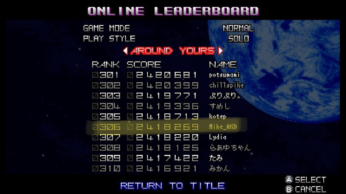 Mike_AKD's tweet image. Merry NO-Miss &amp;amp; Happy New CLEAR!

Got my 1st 1CC of the year already!

#RagingBlasters by @Terarin55 - normal difficulty.

Landed in position 306 with a score of 2,418,269. This is a great shmup for people that are new to the genre. It’s a bit on the easier side compared to some.
