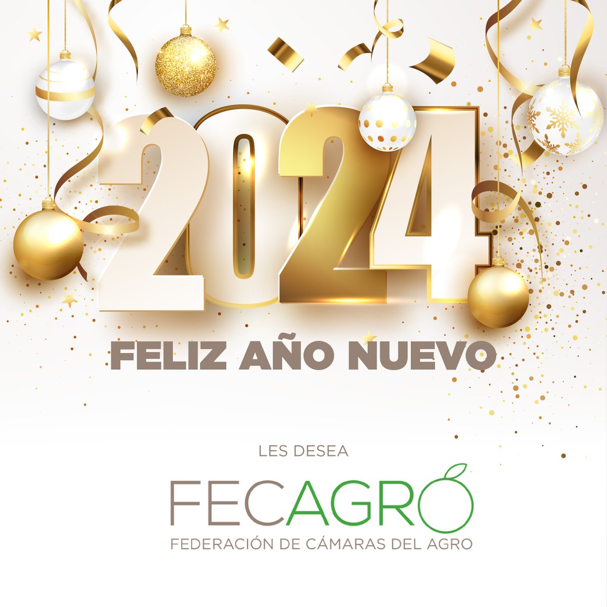 ¡Feliz Año Nuevo! En 2024 continuaremos trabajando juntos para un sector agro sostenible, innovador y productivo.