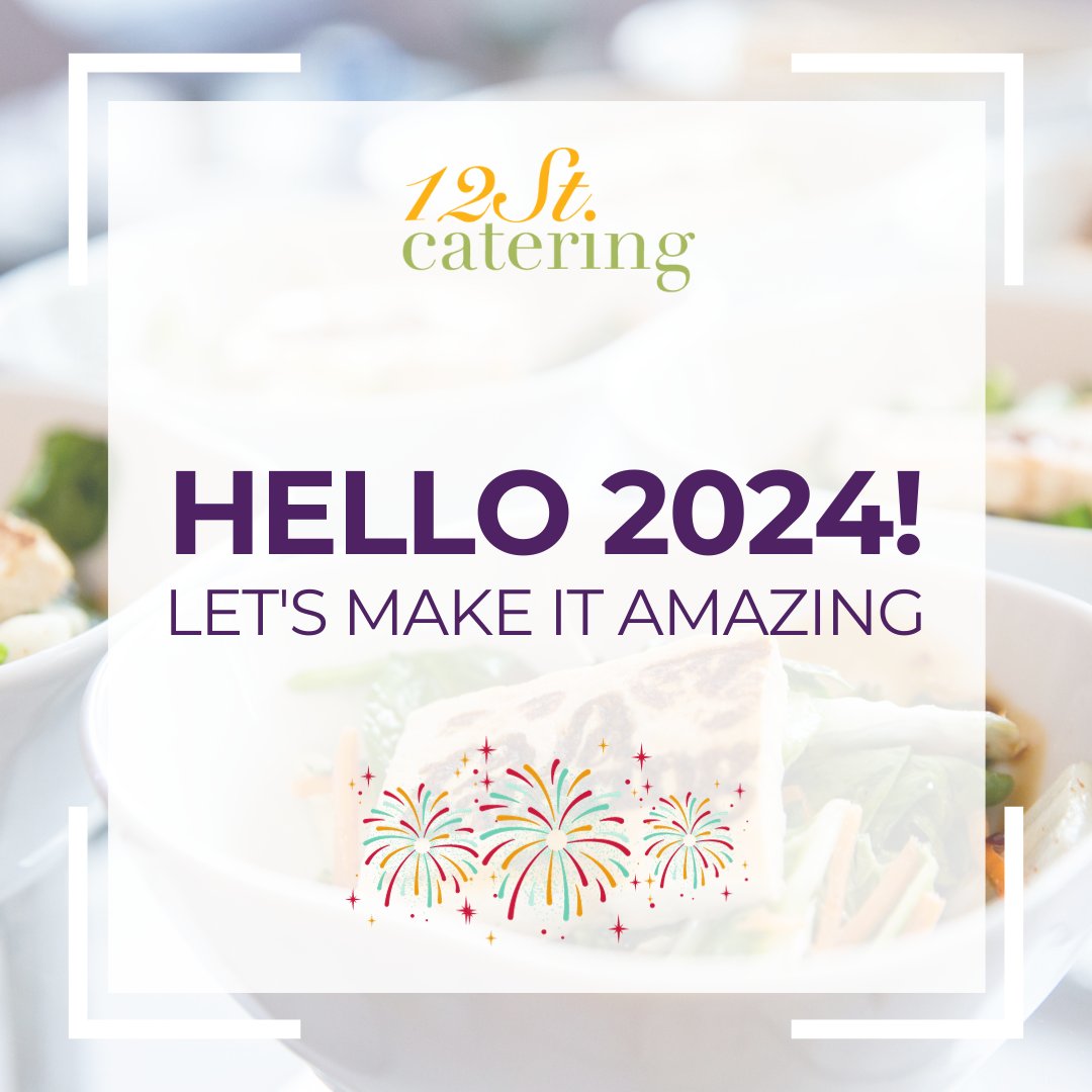 12stcatering's tweet photo. Hello 2024! Let's Make It Amazing 🌟 As we step into 2024, let's embrace new opportunities, create beautiful memories, and cherish every moment. Cheers to a year full of hope, joy, and success. https://t.co/gslA8e8zVe