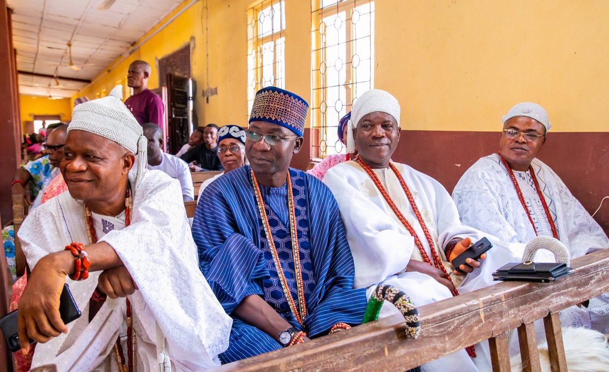 Today my family and I had the honour of receiving our dear governor, H.E <a href="/biodunaoyebanji/">Biodun Oyebanji</a> and other dignitaries at St George's Catholic Church Ijurin-Ekiti, for a thanksgiving mass. It was a time to dedicate the year into God's hands and pray for blessings upon our state &amp; nation