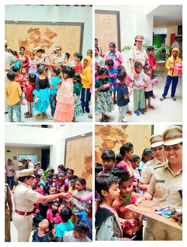 We (EOW & STF) celebrated the new year with our neighbouring underprivileged children. Many of them want to be a police officer. Our wishes & prayers for them. Some of them will be donning the khaki uniform in coming years. @odisha_police @CIDOdisha