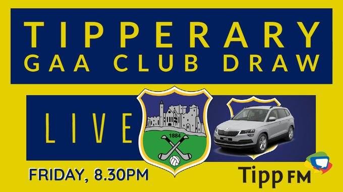 Happy New Year to you all. The Tipperary GAA Clubs Draw will take place on Friday night January 5th in Ryan's 'Miners Rest' in Ballingarry hosted by @Ballingarry_GAA, @TippDraw live with Tipp FM.