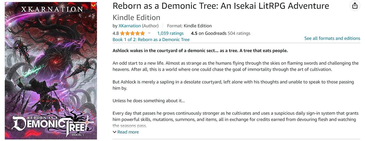 2023 goal completion list:
I wrote 650k not 700k
Reached 19k followers on RoyalRoad instead of 5k
Got £6k a month from patreon instead of £1k
Amazon launch went great!
