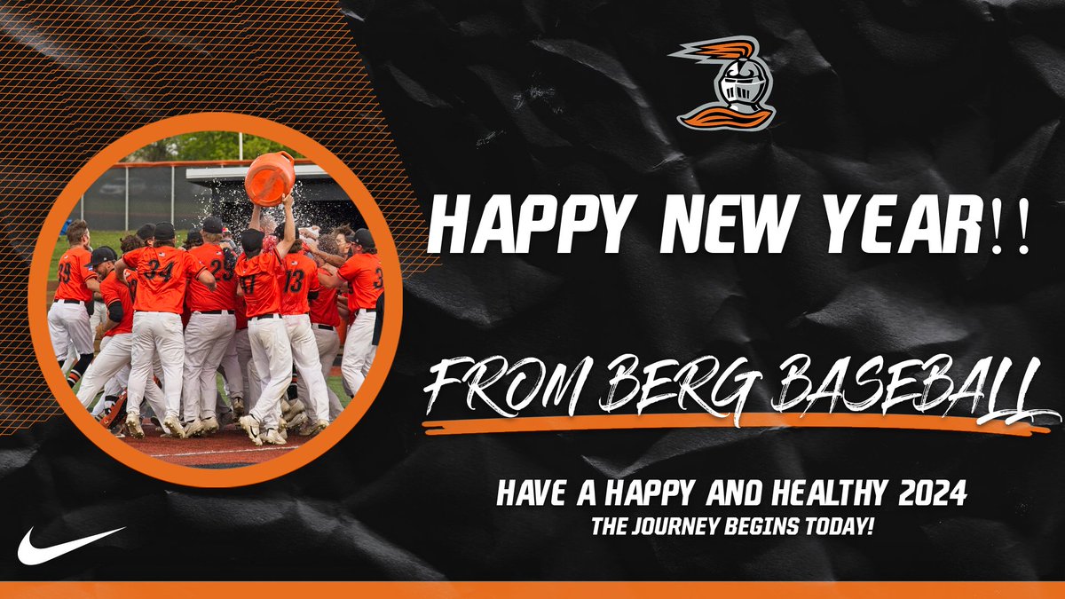 Happy New Year from all of us @BergBaseball! We welcome our guys back on Jan. 10 with the start of the Spring semester @HeidelbergU. As we wait, we'll give a daily review of 2023 and a small taste of what's to come in 2024. Every journey begins with a first step!