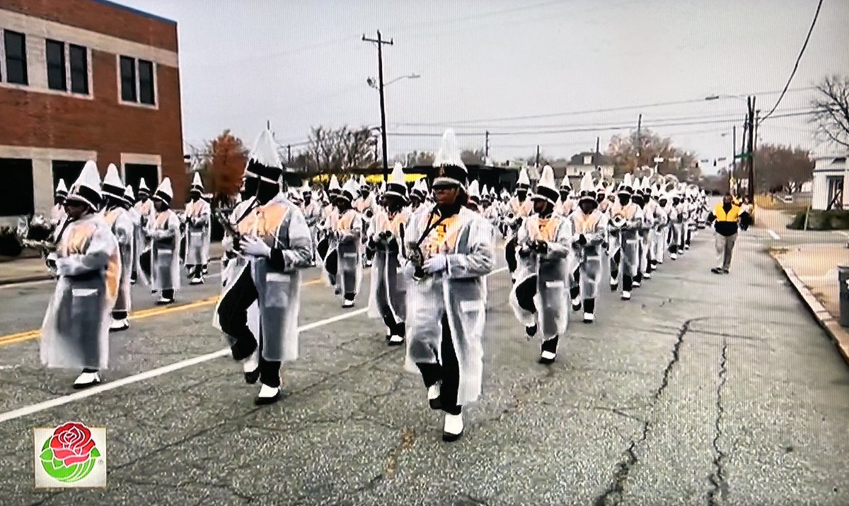ncatsuaggies's tweet photo. Happy New Year! What better way to start the year than to see the @BGMM marching in the @RoseParade, today at 11am EST. They’re gearing up!!! #BTS https://t.co/LmpdBubuGI