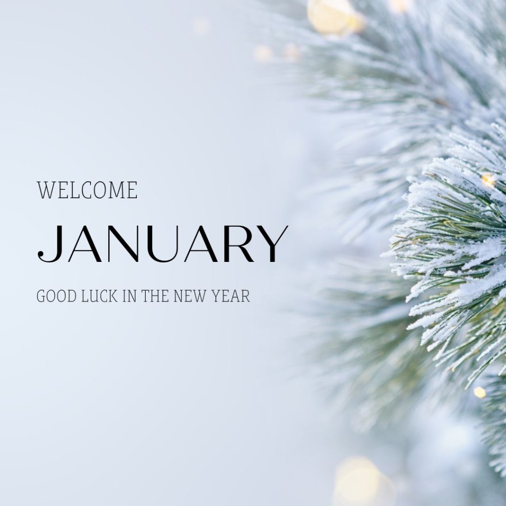 It's a new month and a new year! Welcome January ✨