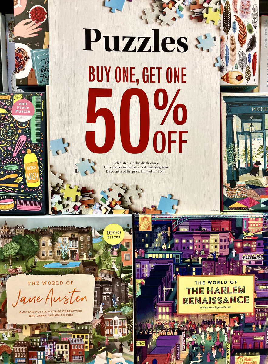 You know what’s awesome? PUZZLES! You know what’s puzzling? Not taking advantage of this BOGO sale on all our puzzles! #puzzlemonth #januaryispuzzlemonth #thingstodo #barnesandnoble #bnmacon #barnesandnoblemacon